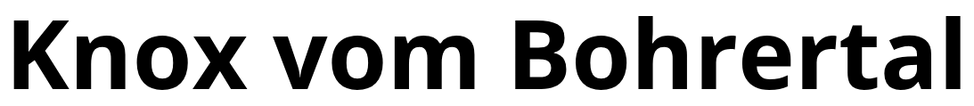 Logo Knox vom Bohrertal